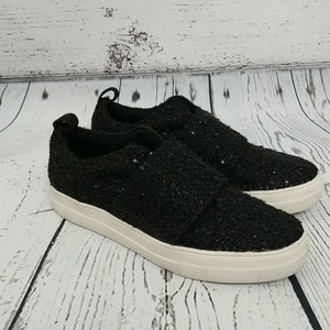 DV by Dolce Vita Larma Black Slip On Sequin Sneakers‎